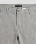 Men’S Summer Cotton Texture Grey Shorts- Br-0102 - Grey - View 3