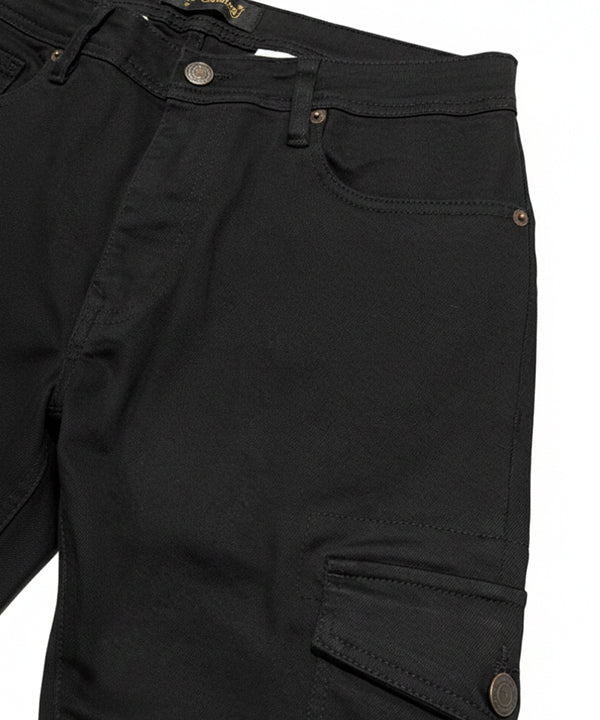 Men'S Cotton Pant 6 Pocket - Black Cp-0542 - Black - View 5