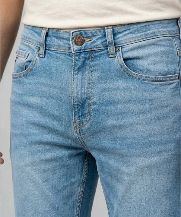 Men's Denim Tailored Fit- JP-2213 Ice Blue - Blue - View 5