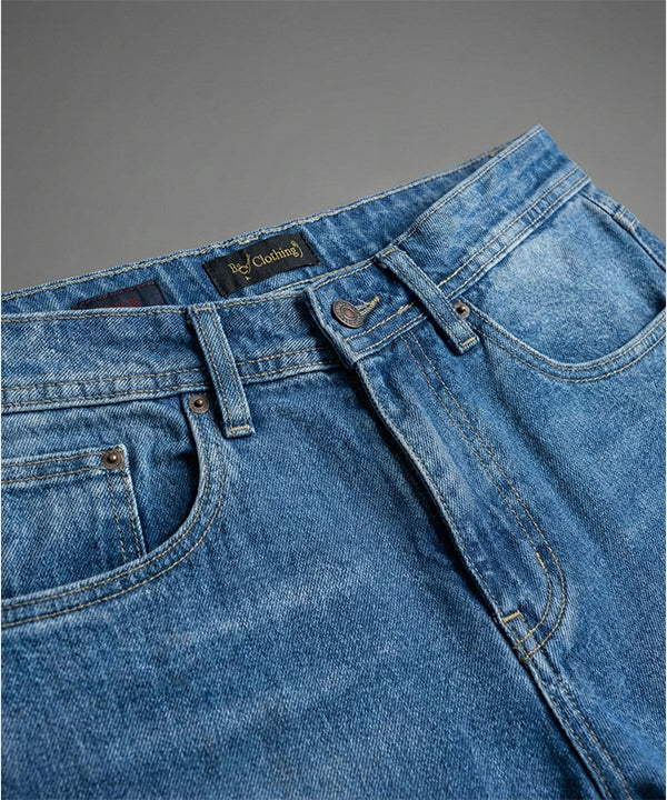 Men's Smart Baggy Denim - 10 pocket Blue Jp-2088 - Blue - View 5