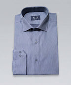Men'S Dress Shirt - Navy Dotted Dsh-0287 - Navy - View 5