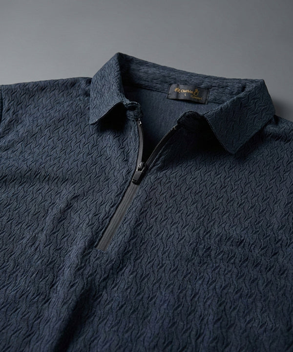 Men'S T-Shirt Collar Navy Tsh-7021 - Navy - View 5