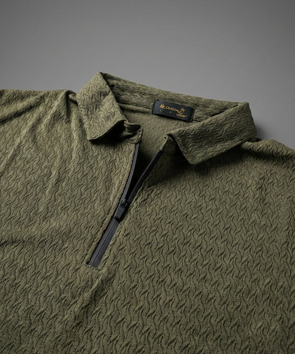 Men'S T-Shirt Collar Green Tsh-7021 - Green - View 5