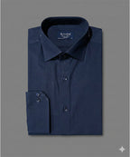 Men'S Dress Shirt - Navy Dsh-0292 - Navy - View 5