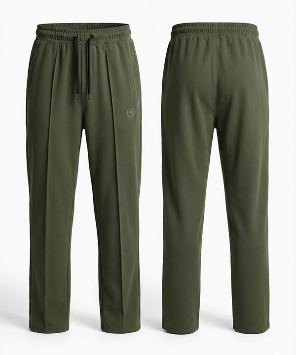 Men'S Baggy Waffle French Trousers - Green Lwr-0592 - Green - View 5