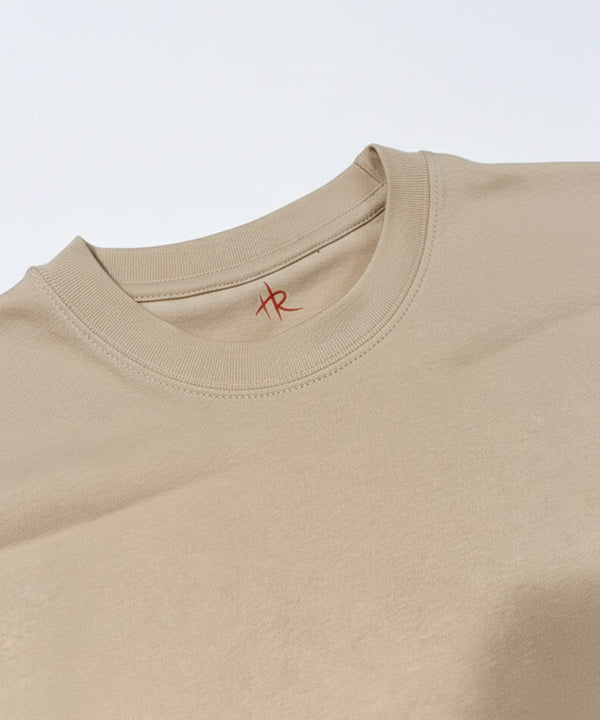 Men’S Basic T-Shirt – Beige Tsh-5919 - Beige - View 5