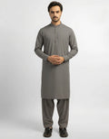 grey semi-formal kameez shalwar