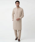 cream semi-formal kameez shalwar