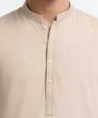cream semi-formal kameez shalwar