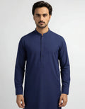 royal blue semi-formal kameez shalwar