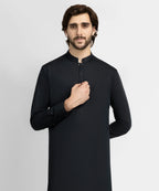 black cotton casual kameez shalwar