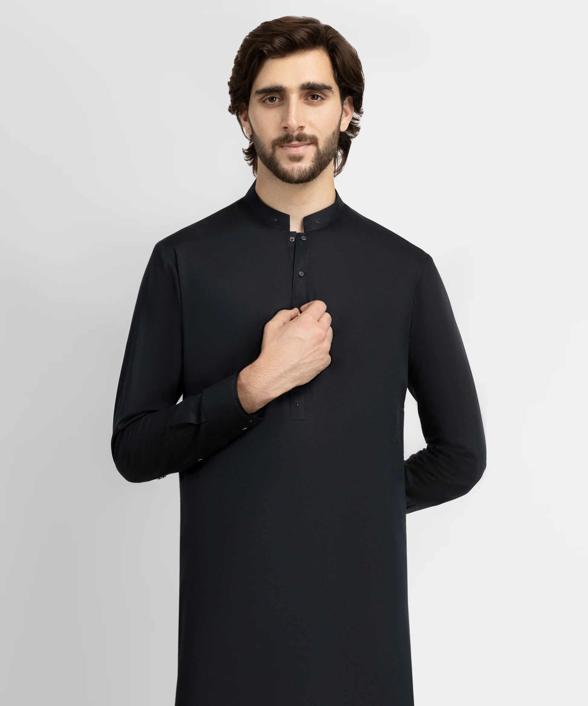 black cotton casual kameez shalwar