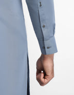 light grey semi-formal kameez shalwar
