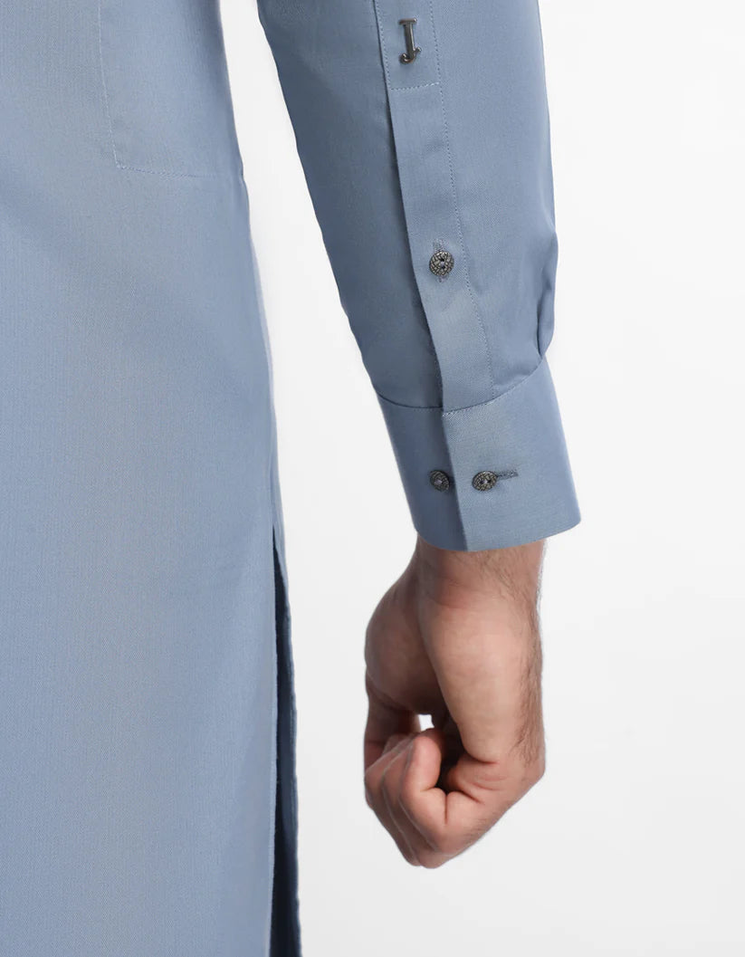 light grey semi-formal kameez shalwar
