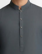 bluish grey plain kameez shalwar