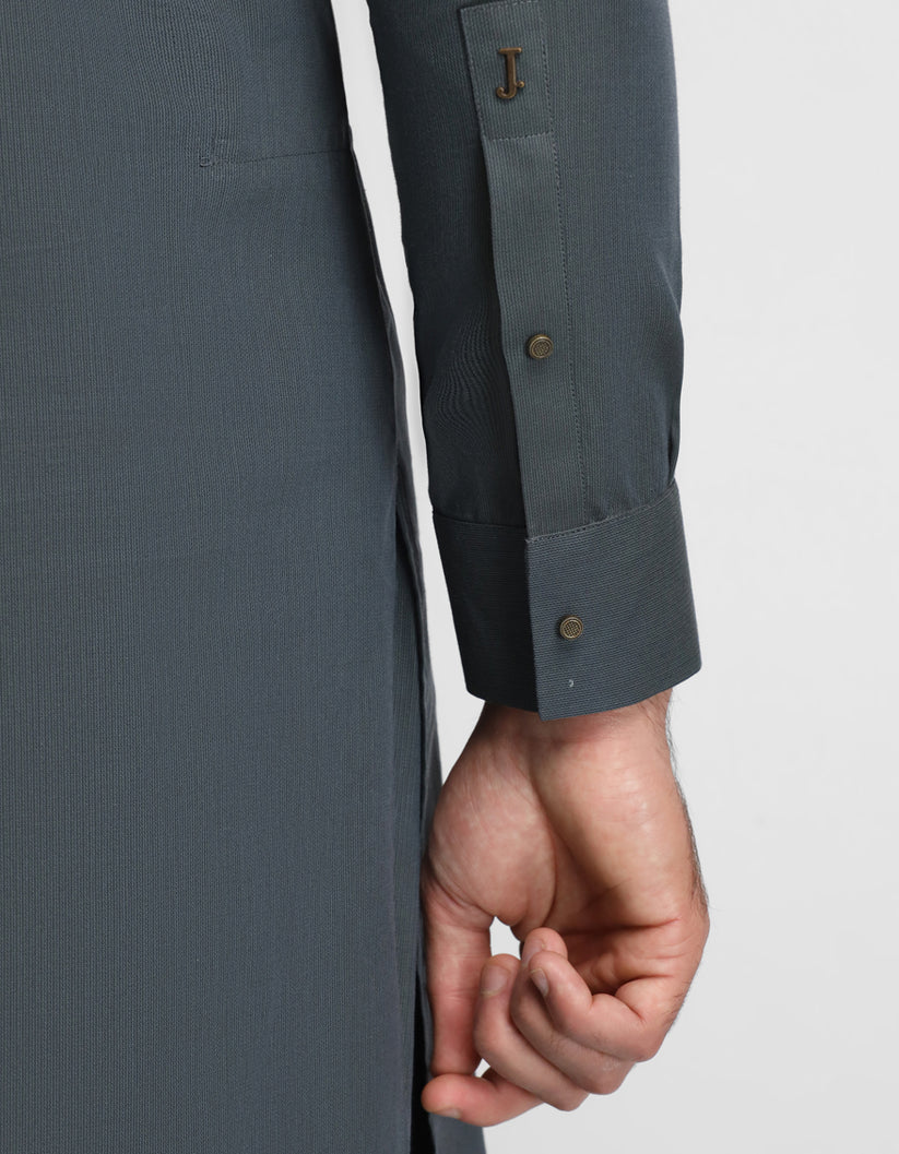 bluish grey plain kameez shalwar