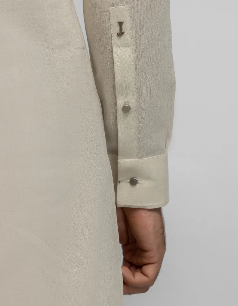 cream casual kameez shalwar