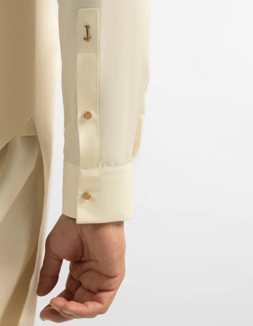 cream plain kameez shalwar