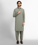 light green casual kameez shalwar