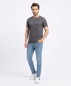 HR Clothing Men’s Printed T-Shirt – Grey TSH-5879