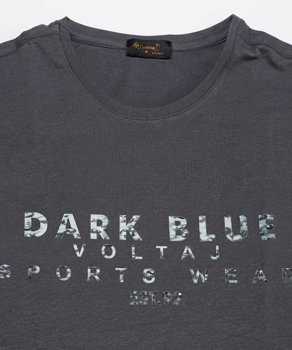 HR Clothing Men’s Printed T-Shirt – Grey TSH-5879