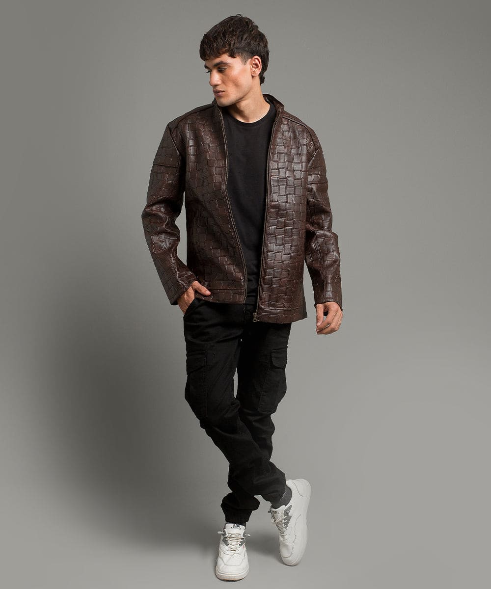 Leather Jacket - Coffee