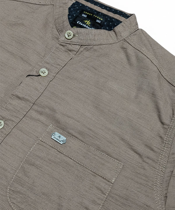 Men's Casual Shirt - Coffee Shc-1691 - Coffee - View 6