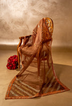 Afshan Shawl - Handcrafted Organza Shawl by Vashah - Shopping Karado