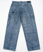 Men's Baggy Carpenter Denim - Wash Blue Jp-2080 - Blue - View 6