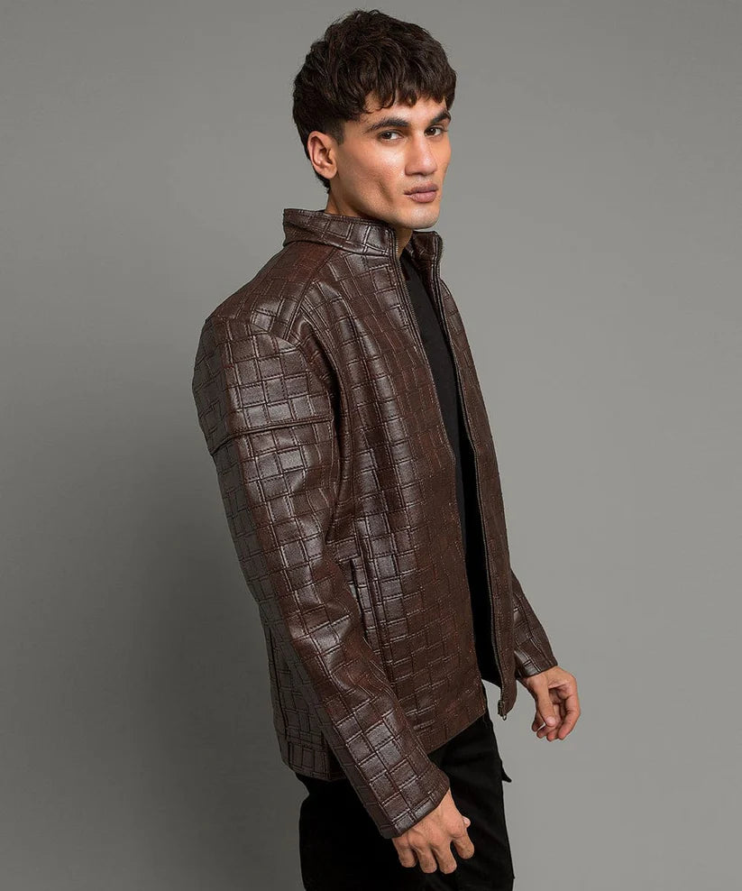 Leather Jacket - Coffee