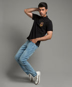 Men'S Polo T-Shirt Black Tsh-5546 - Black - View 2