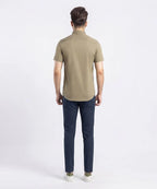 Men's Casual Green Half Sleves Shc-1845 ( H )
