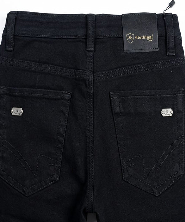 Boys Black Stretch Denim Jeans- Bjp-0267