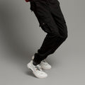 Men'S Cargo Trousers - Black Lwr-0485 - Black - View 1
