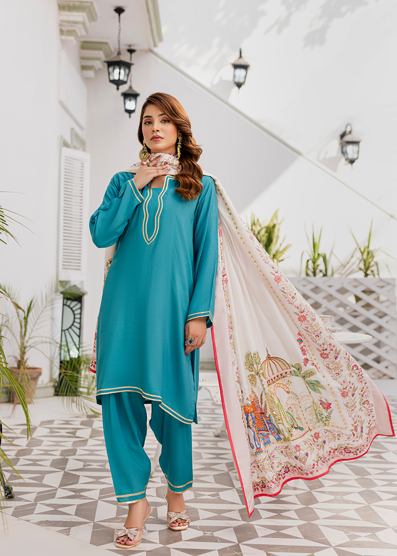 Buy Lahore Fort Online - Vashah Handcrafted Shawl - Shopping Karado