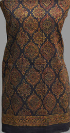 Ajrak Badam Dark Green Base with Maroon Filler Two-Piece – Unstitched Shirt & Dupatta (2.5 m x 44″) – Lawn & Cotton