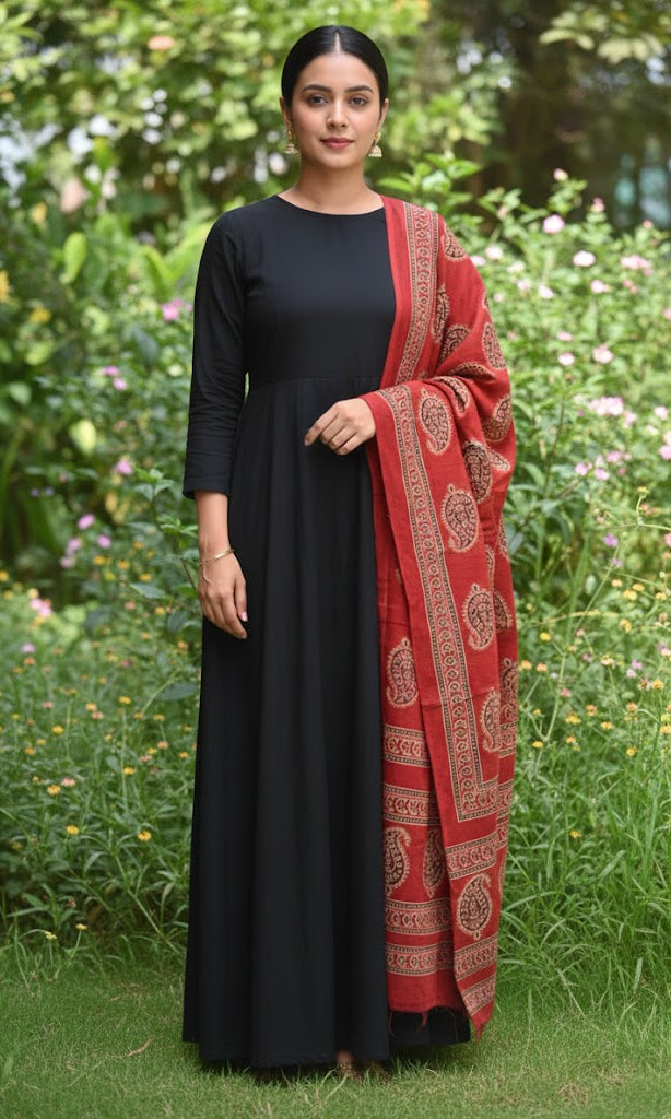 Ajrak Red Chaadar/Shawl