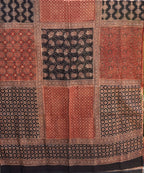 Hand Block Printed Ajrak Multi Blocks Kurta Fabric – Unstitched Lawn