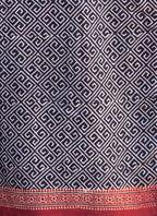 Ajrak Black Taskeen Kurta Fabric – Hand Block Printed Lawn (Unstitched Shirt Piece) | Ajrak Design Dress