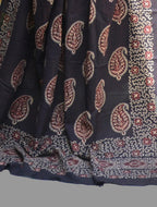 Ajrak Chadar Anbi Kakkar – 2.5 m Hand-Block Printed Sindhi Ajrak Cotton Shawl