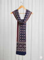 Premium Hand Block Printed Ajrak King Priest – Single Paat | Natural Dyed Cotton Ajrak