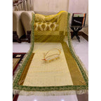 Baba ki Rani Nikkah and Mehendi Bridal Net based Dupatta with heavy kiran lace on 4 sides Default Title - Shopping Karado Pakistan