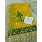 SastaaE Baba ki Rani Nikkah and Mehendi Bridal Net based Dupatta with heavy kiran lace on 4 sides - Default Title - shoppingkarado.com