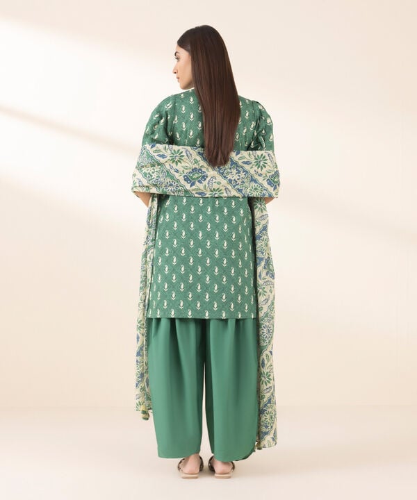 3PCS UNSTITCHED LAWN