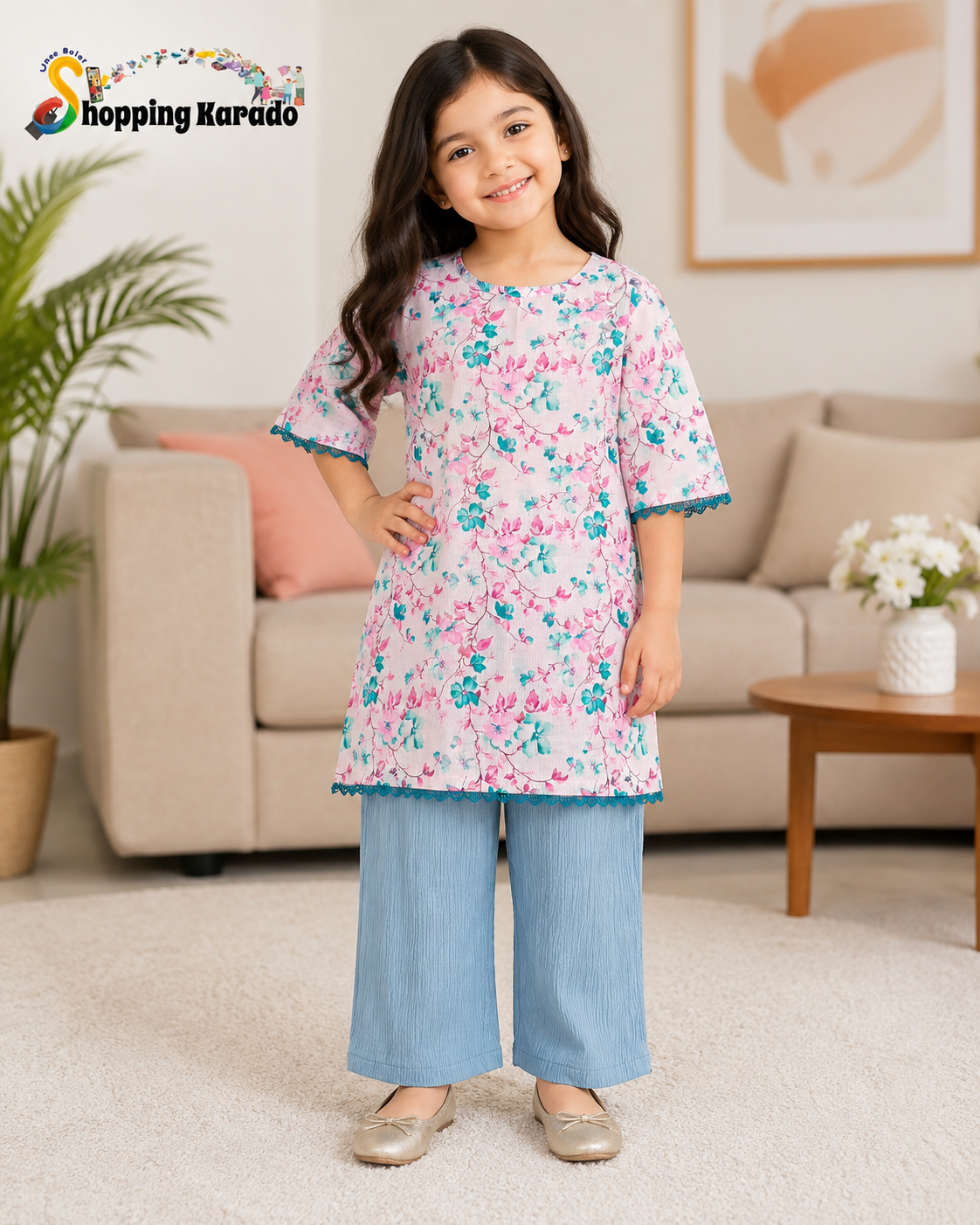 🌸 Floral Kids 2-Piece Dress 🌸