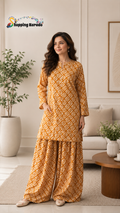 SALE SALE SALE .......📣📣   2PC WITH FARSHI SHALWAR PURE LAWN STUFF&nbsp;