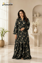 2PC WITH FARSHI SHALWAR PURE LAWN STUFF&nbsp;