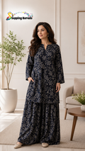 2PC WITH FARSHI SHALWAR PURE LAWN STUFF&nbsp;