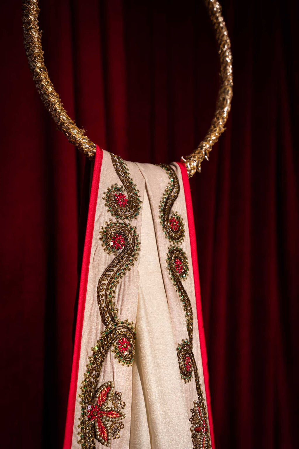 Amber Shawl - White Embroidered Luxury Shawl - Buy Online Pakistan