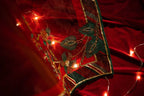 Vashah Shajar Shawl - Hand Embroidered Organza Shawl - Shopping Karado